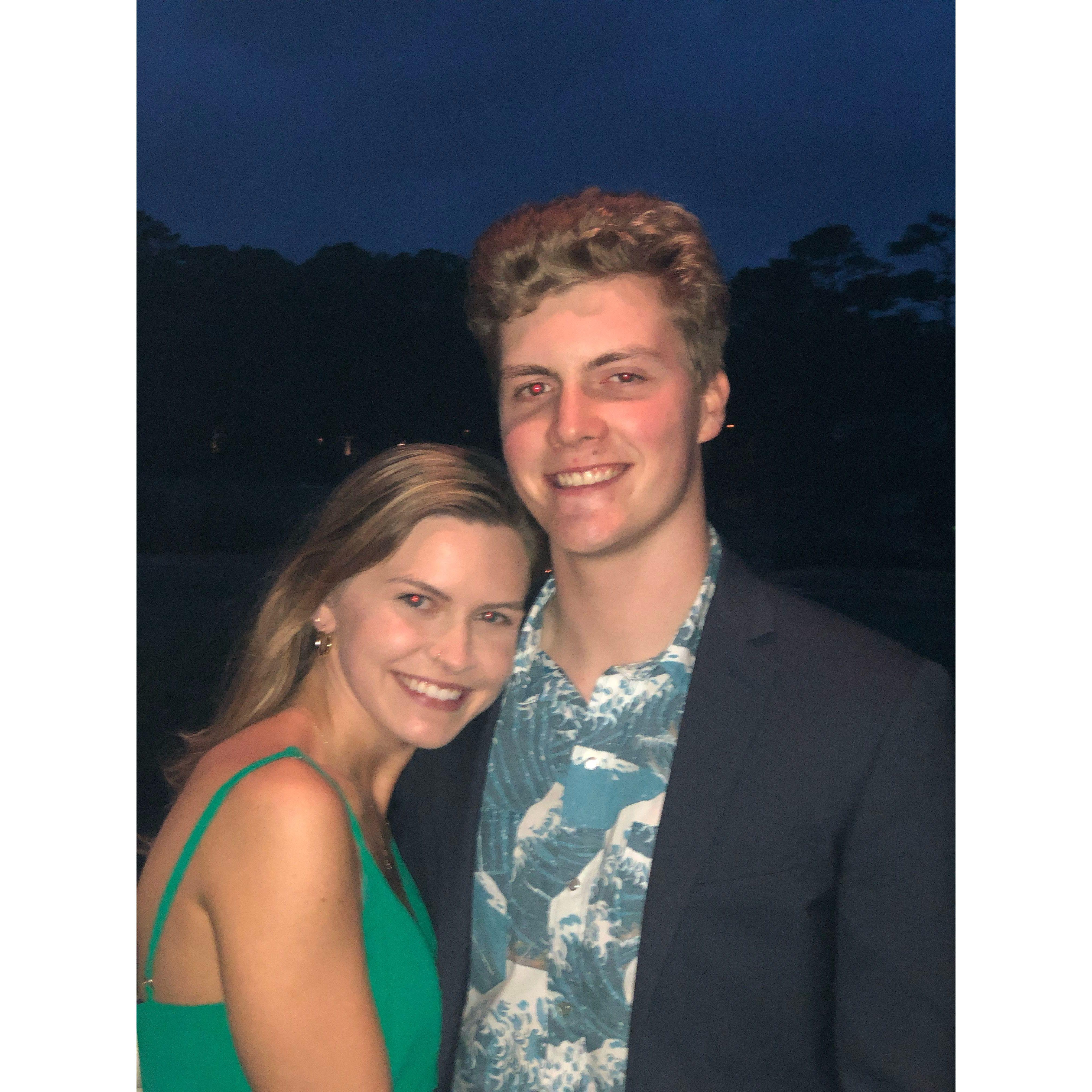 First formal together in April 2019 - thanks Maeve for the dress!❤️