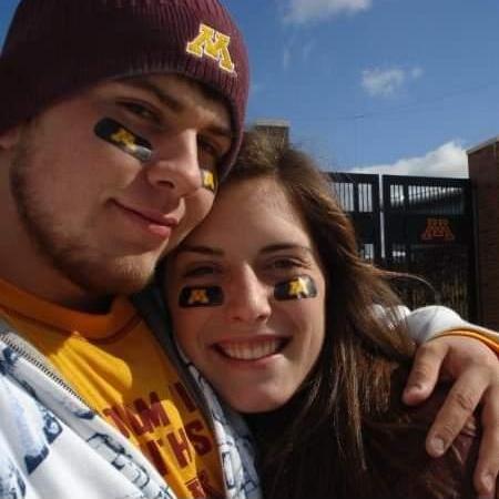 Homecoming game at the UofM our freshman year