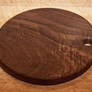 Round 10″ Cutting Board - Black Walnut