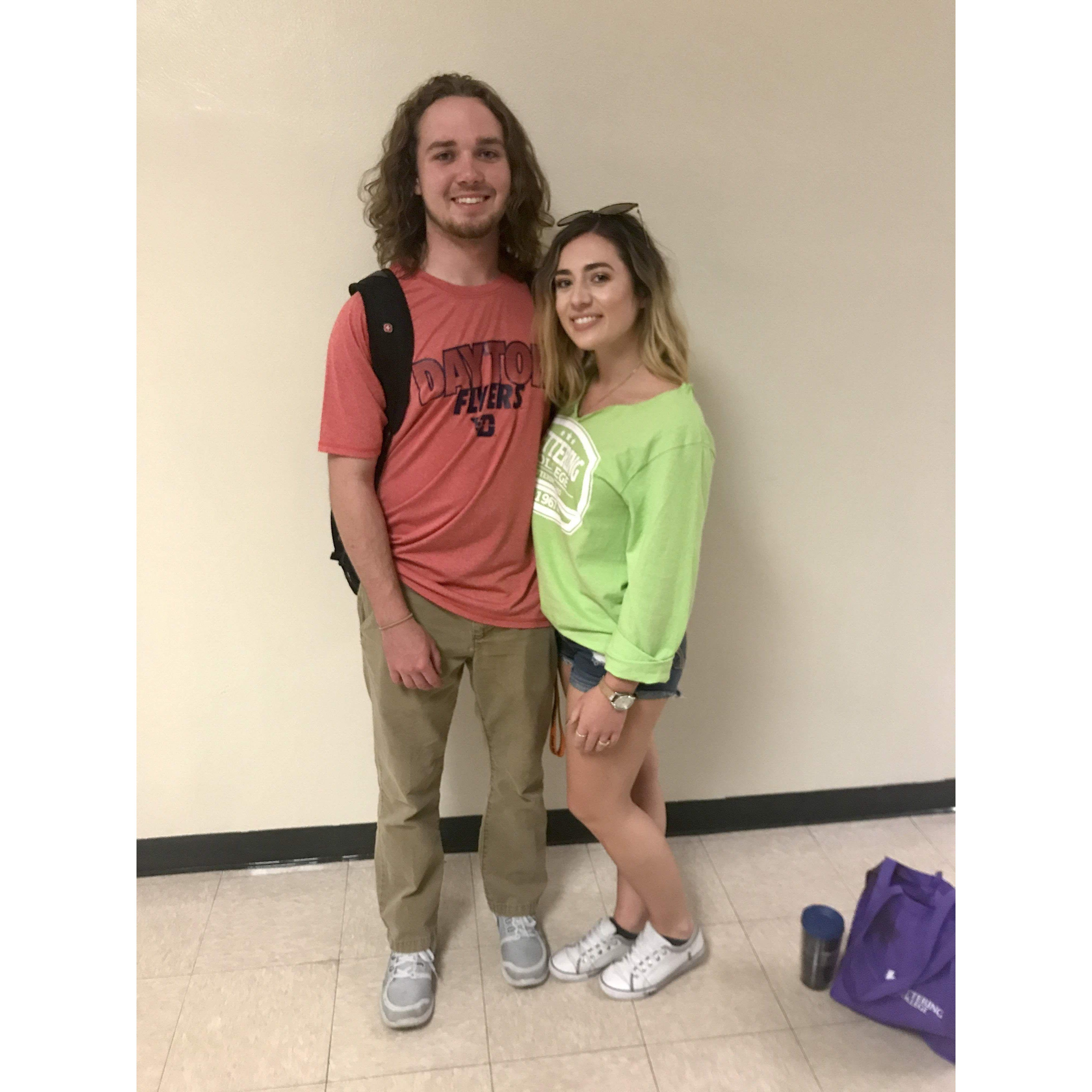 college t-shirt day in highschool
