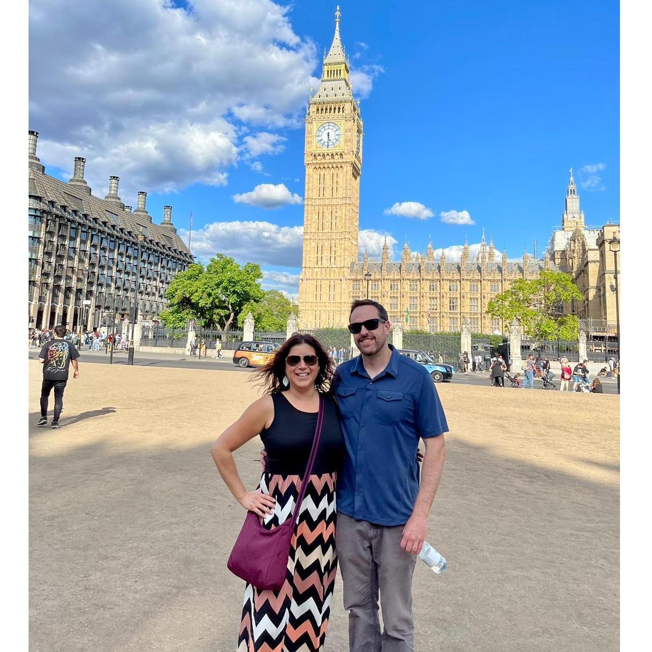 His first time in Europe!