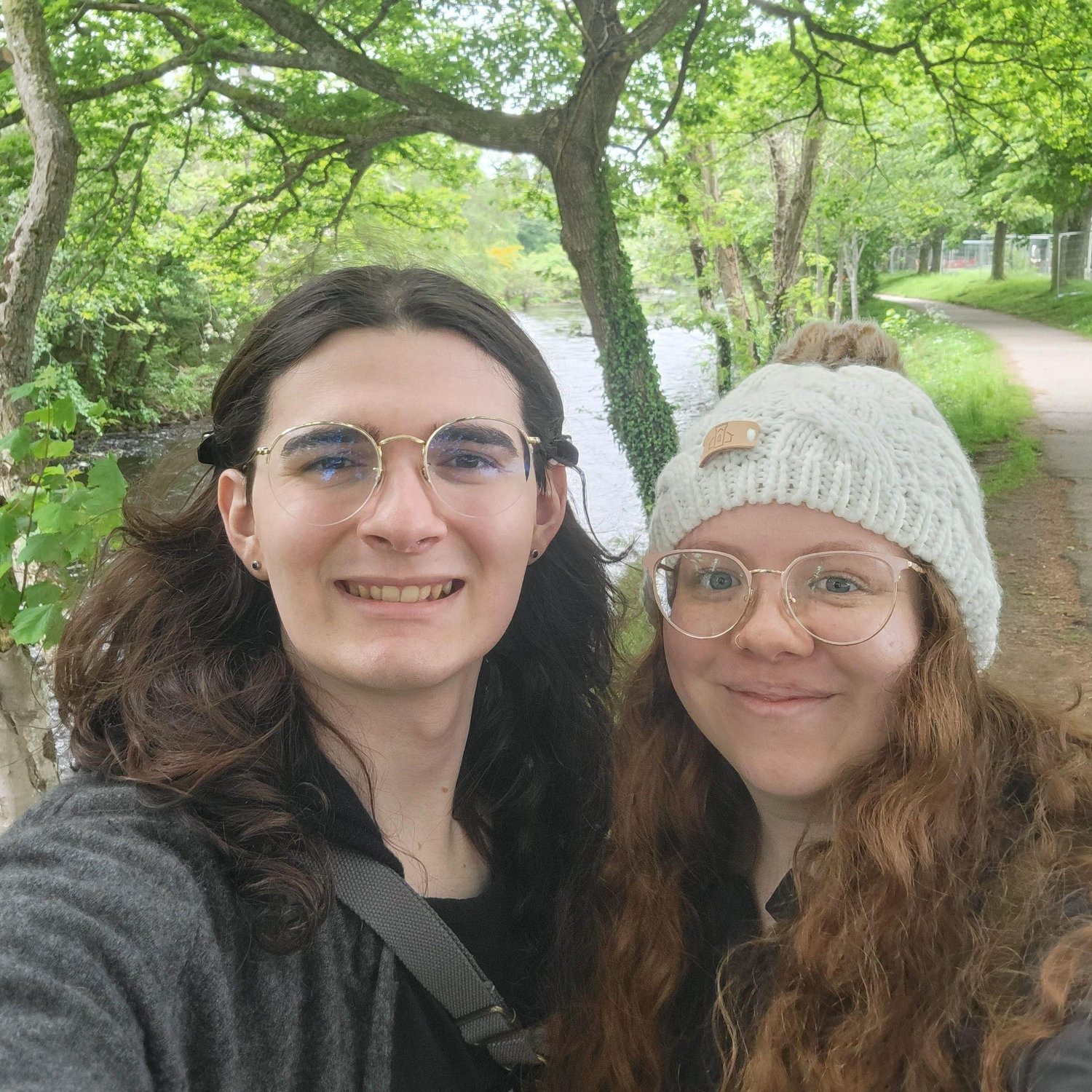On a walk along the river that cuts through Inverness, Scotland