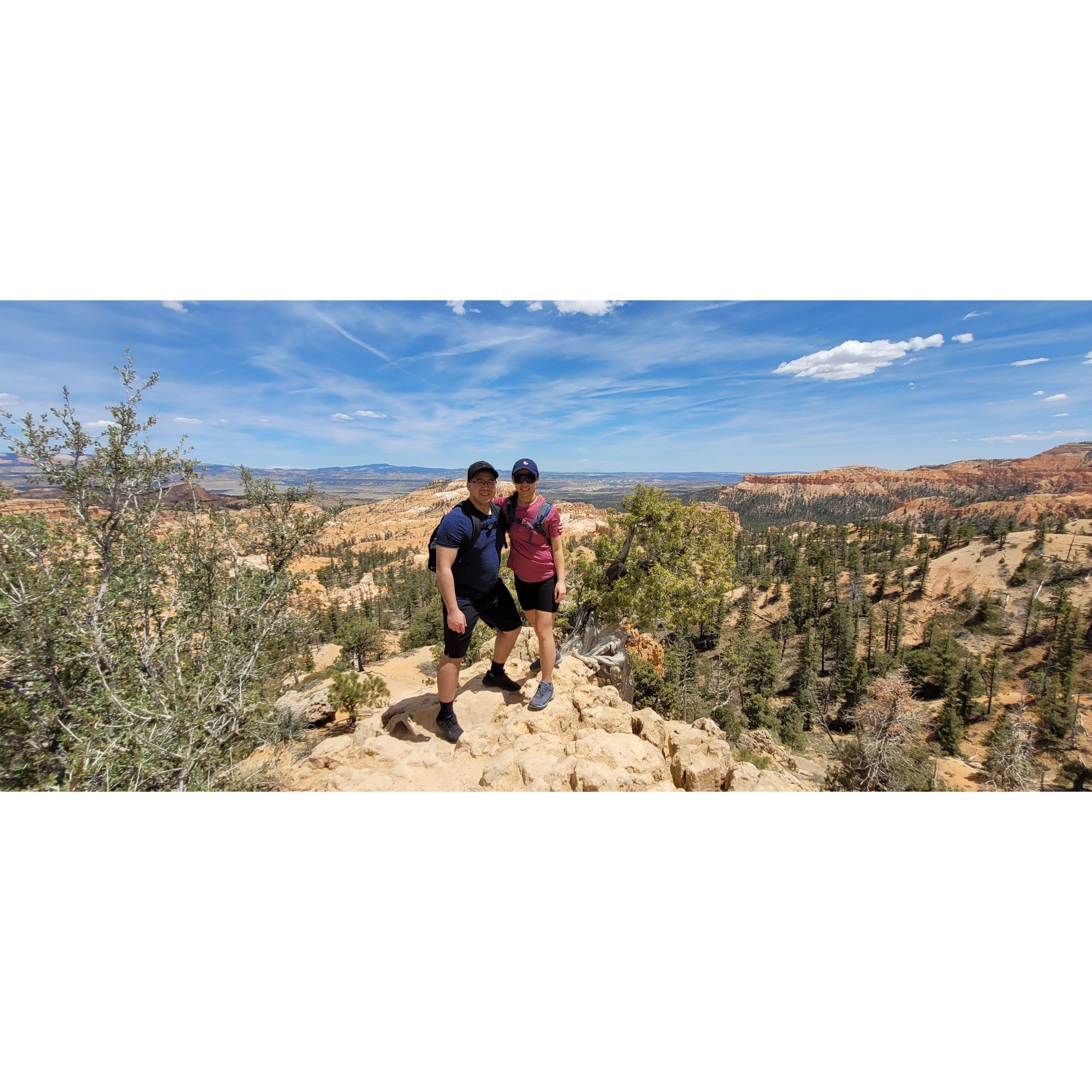 Our first international climb together at Bryce Canyon National Park, Utah 8100 ft high