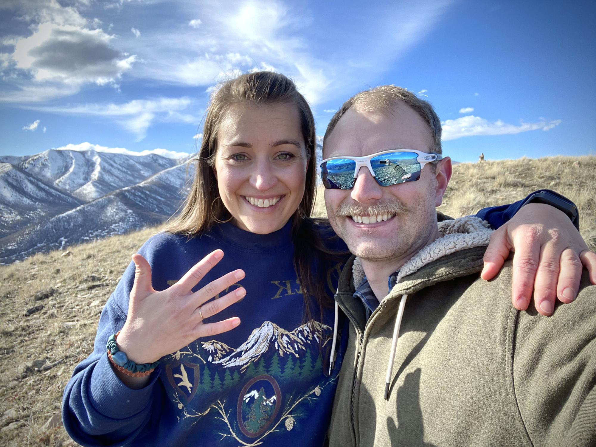 He gave me a ring on top of one of my favorite hills.