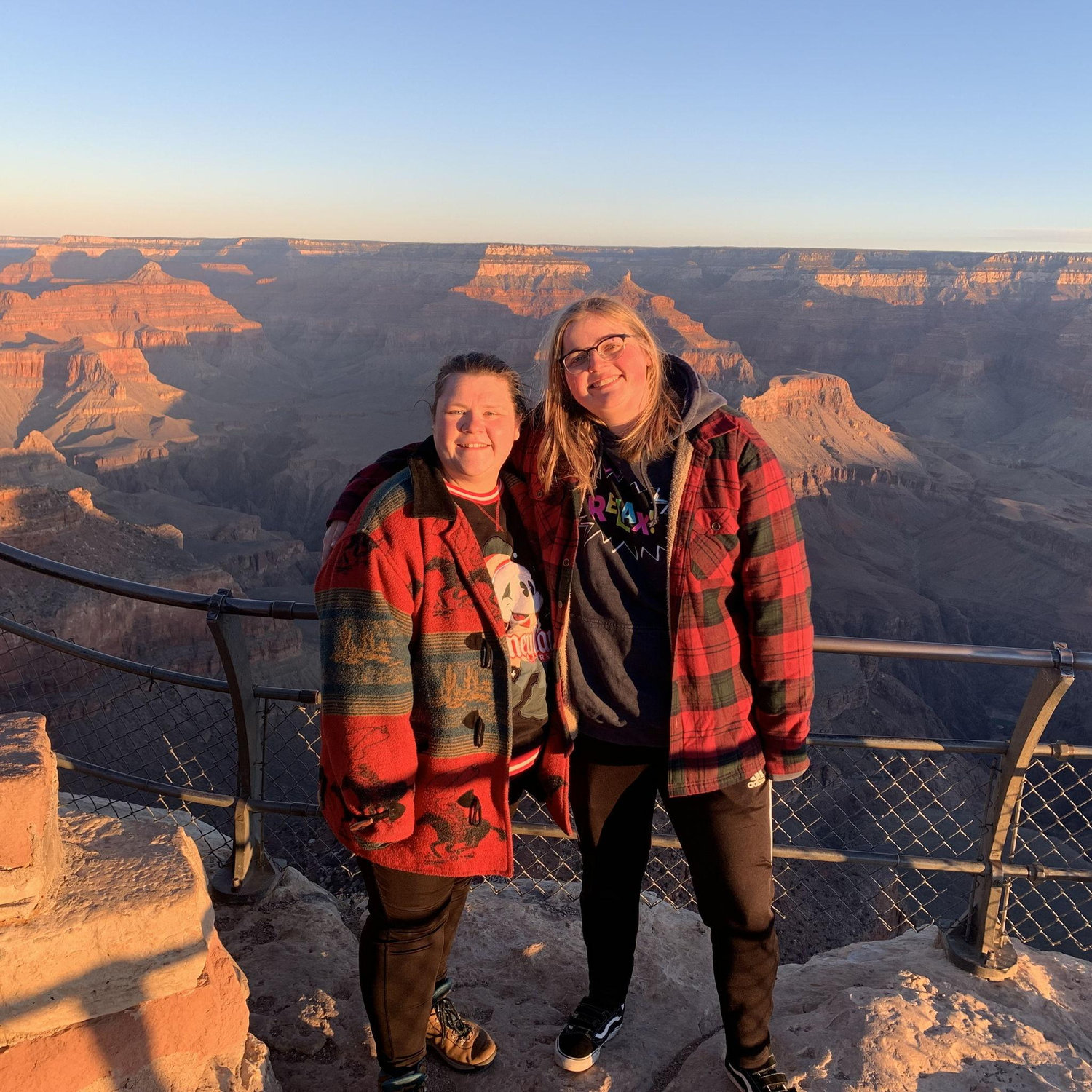 For their first Valentine’s Day, these two adventurers took a road trip to Albuquerque, NM. They stopped at the Grand Canyon to watch the sunrise together.