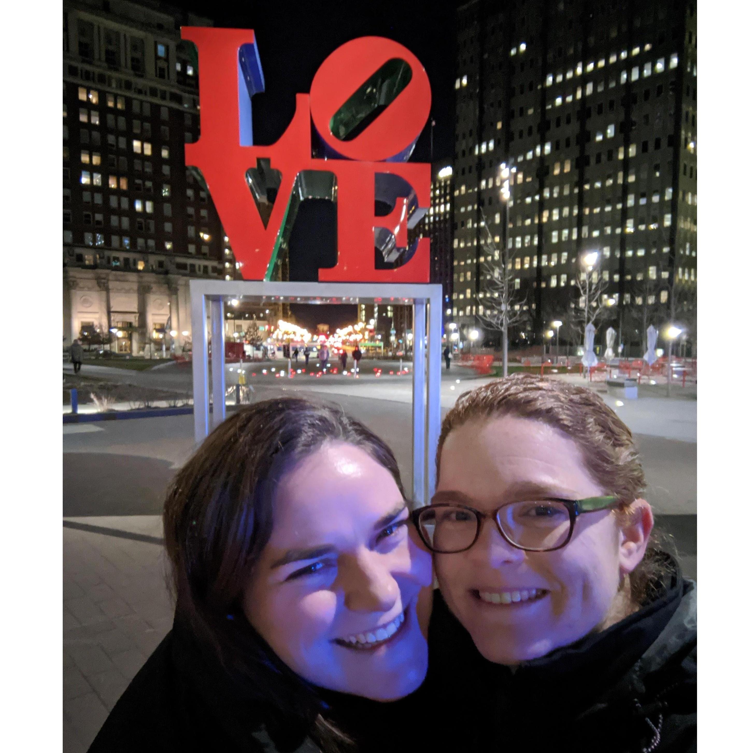 Walk across the street to LOVE Park after the ceremony!