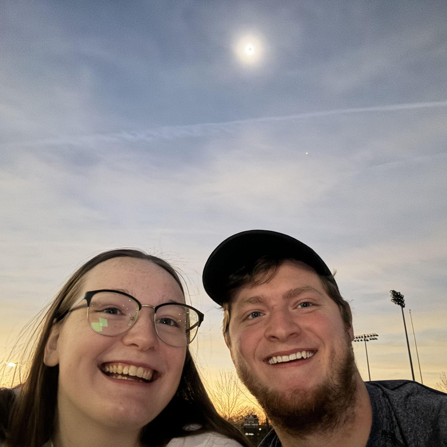 The solar eclipse in Akron