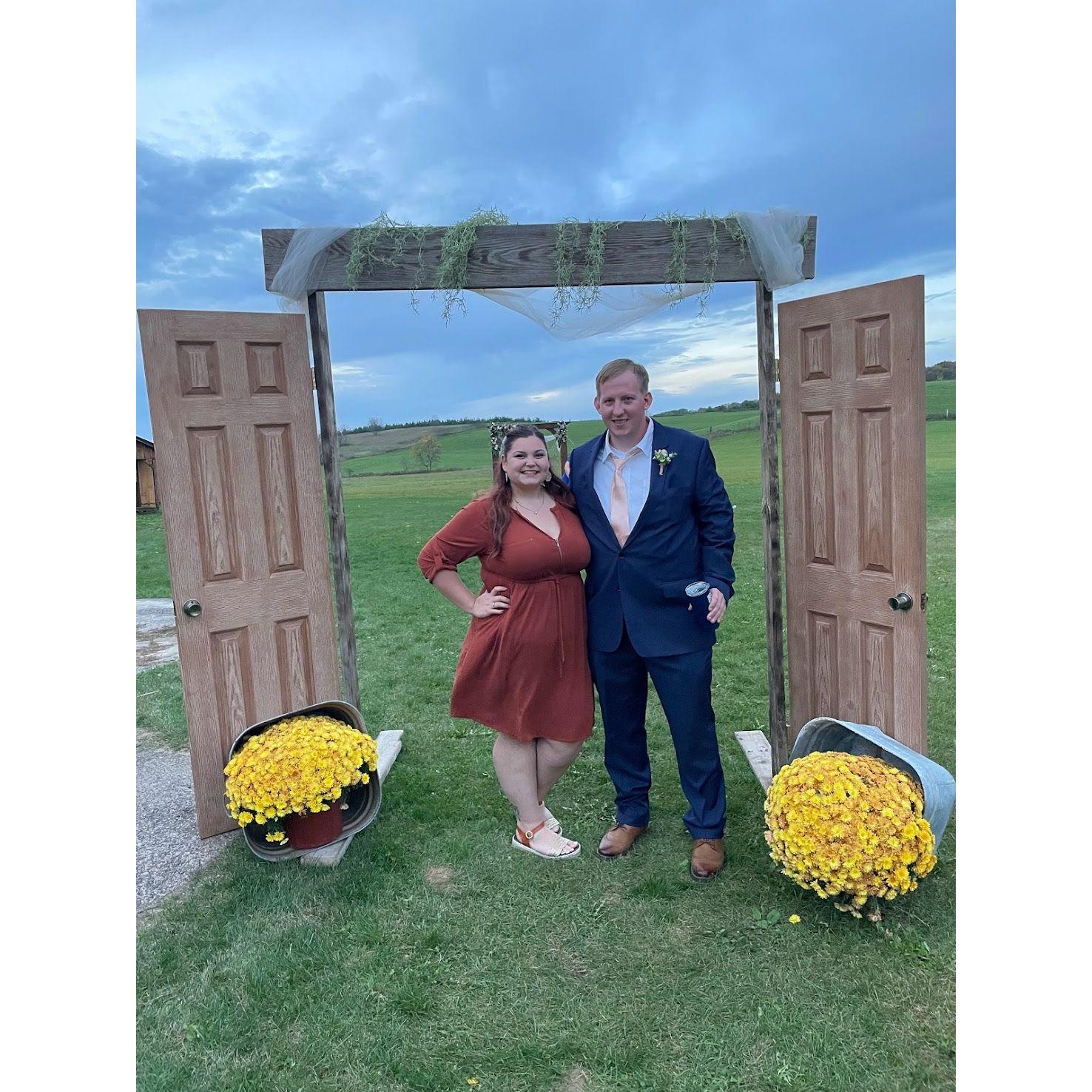 Kaleb was in one of his friends weddings. Cute little photo op!
October 2021