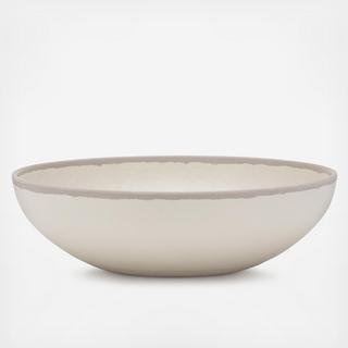 Potter Stone BPA Free Melamine Bamboo Round Serving Bowl