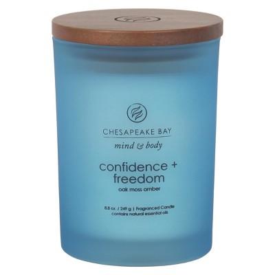 8.8oz Glass Jar Candle Confidence + Freedom - Mind &#38; Body by Chesapeake Bay Candle