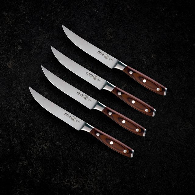 Messermeister Avanta 4 Piece Pakkawood Fine Edge Steak Knife Set
