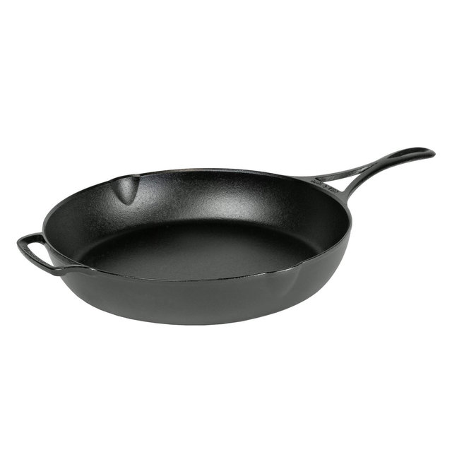 Lodge Blacklock 12" Triple Seasoned Cast Iron Skillet - Lightweight - Easy Cleanup - Premium Cookware