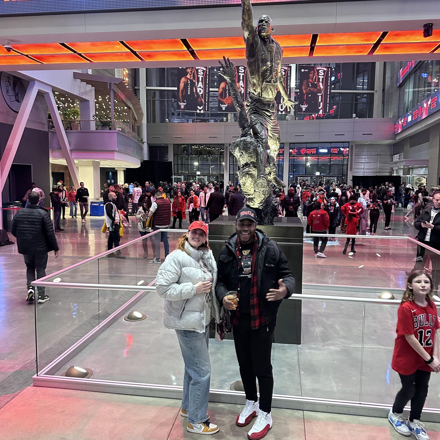 Tawaf and I love going to the Chicago Bulls games!!
