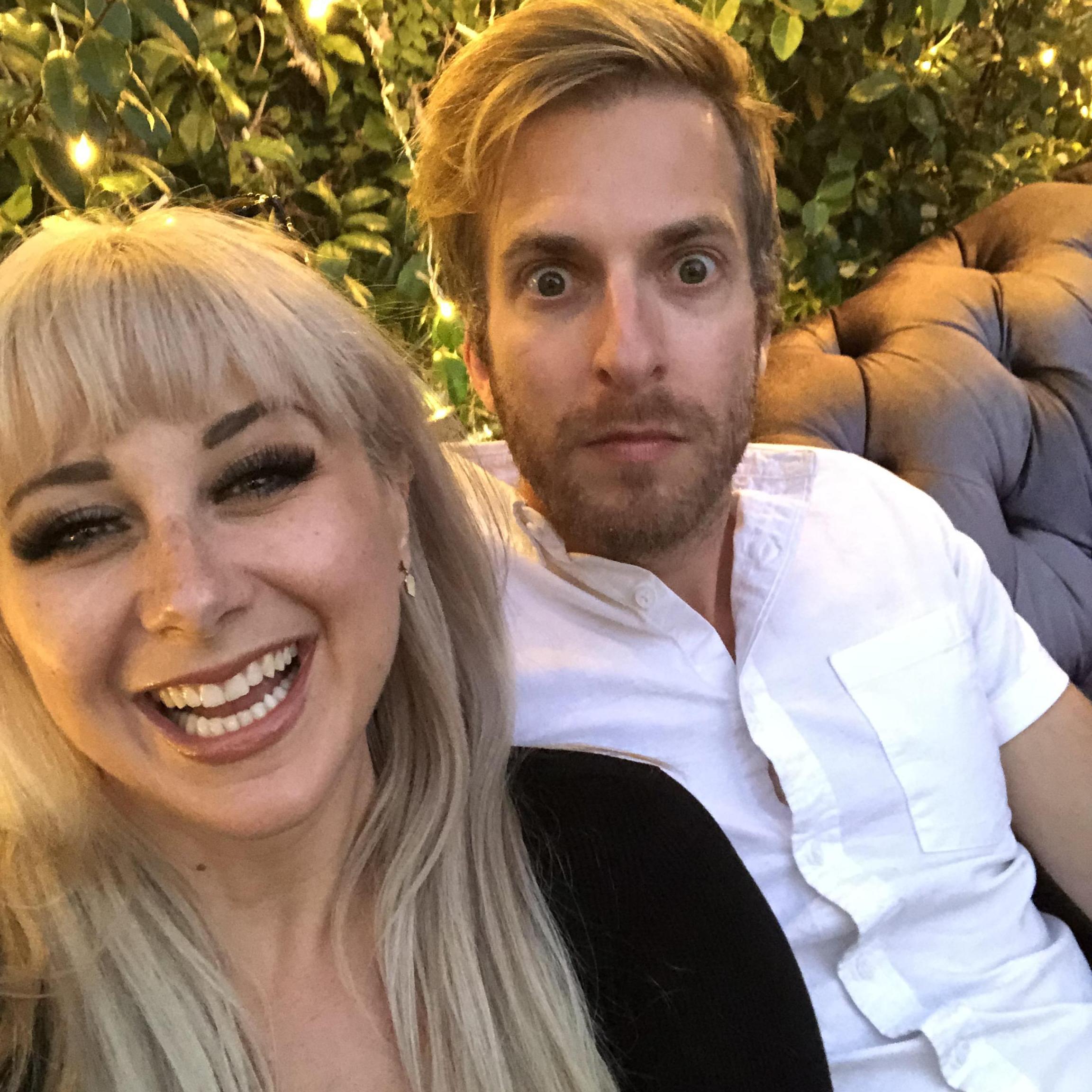 Date night. Aaron is excited!
