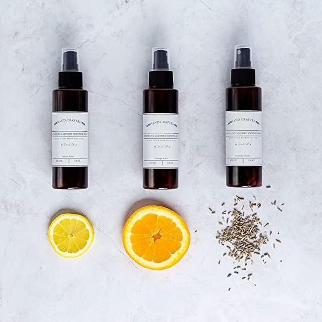 Anti-Static Laundry Scenting Spray with Essential Oils (Lavender, Lemon, Orange) (Lavender)