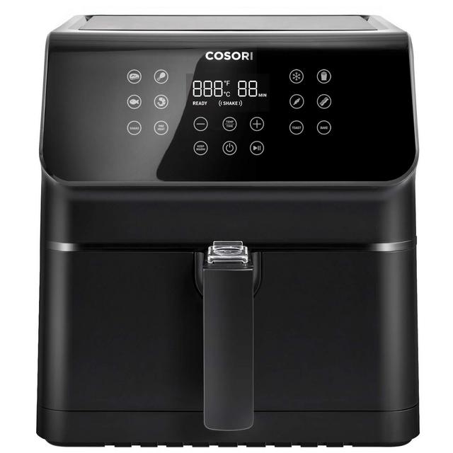 COSORI Air Fryer, Large XL 5.8 Quart 1700-Watt Air Fryer Oven  Oilless Cooker with Cookbook(100 Recipes) LED Digital Tilt One-Touchscreen with Preheat, Customizable 10 Presets Shake Reminder, Black