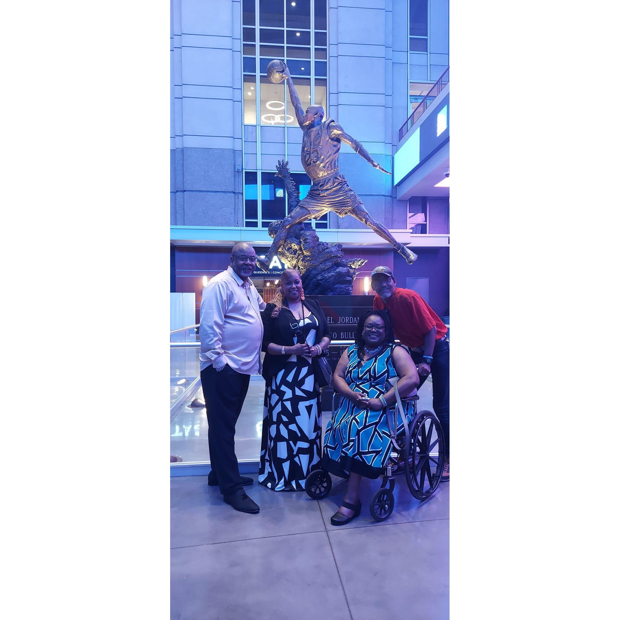Anthony and Jokima out on the town with Jokima's sister, Jocelyn and Demetrius!