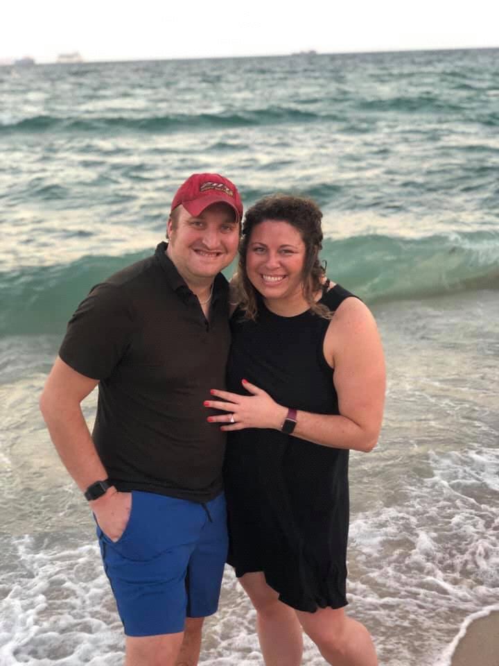 We got engaged on the beach in Fort Lauderdale!