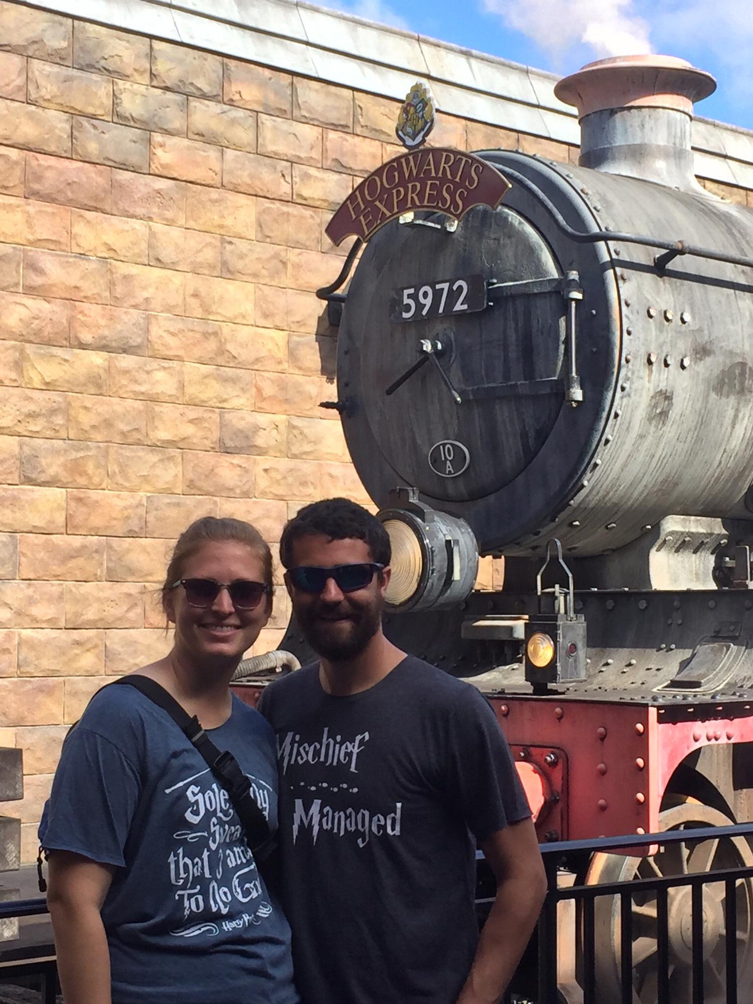 Universal Studios at Harry Potter World. About to ride the Hogwarts Express.
October 2018