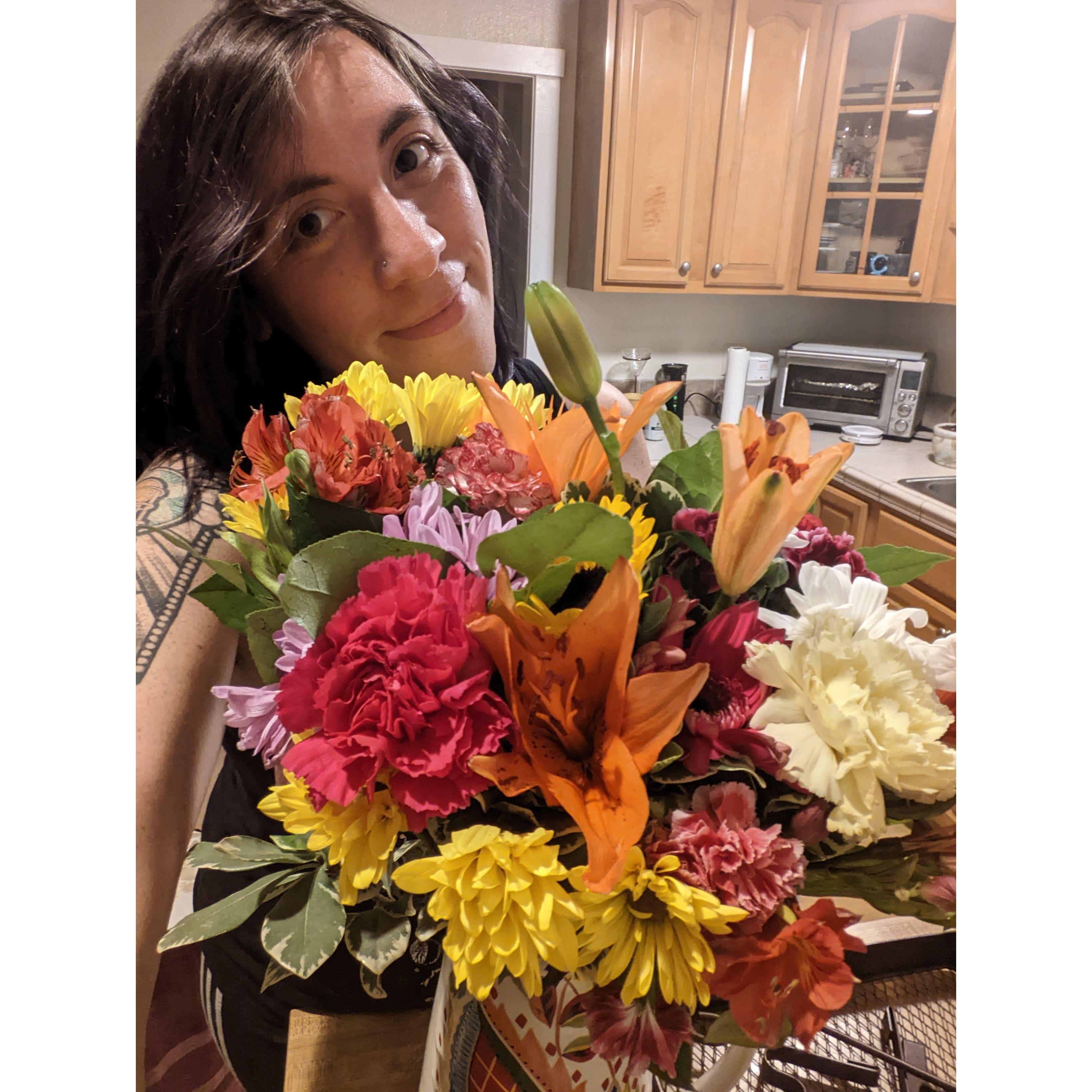 Flowers for Jen from Francis.