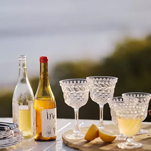 Esther Acrylic Wine Glasses, Set of 4