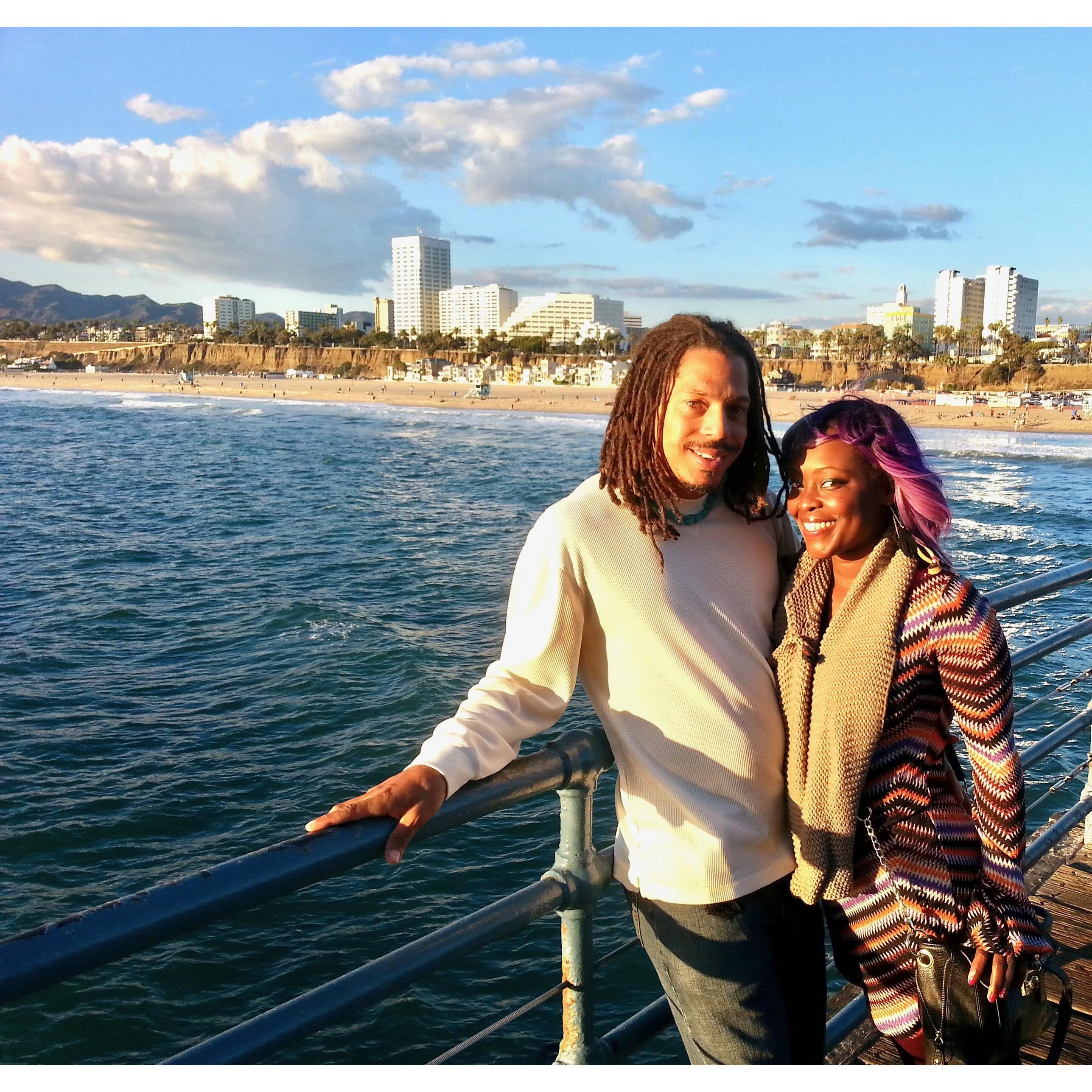 Santa Monica Pier loungin.