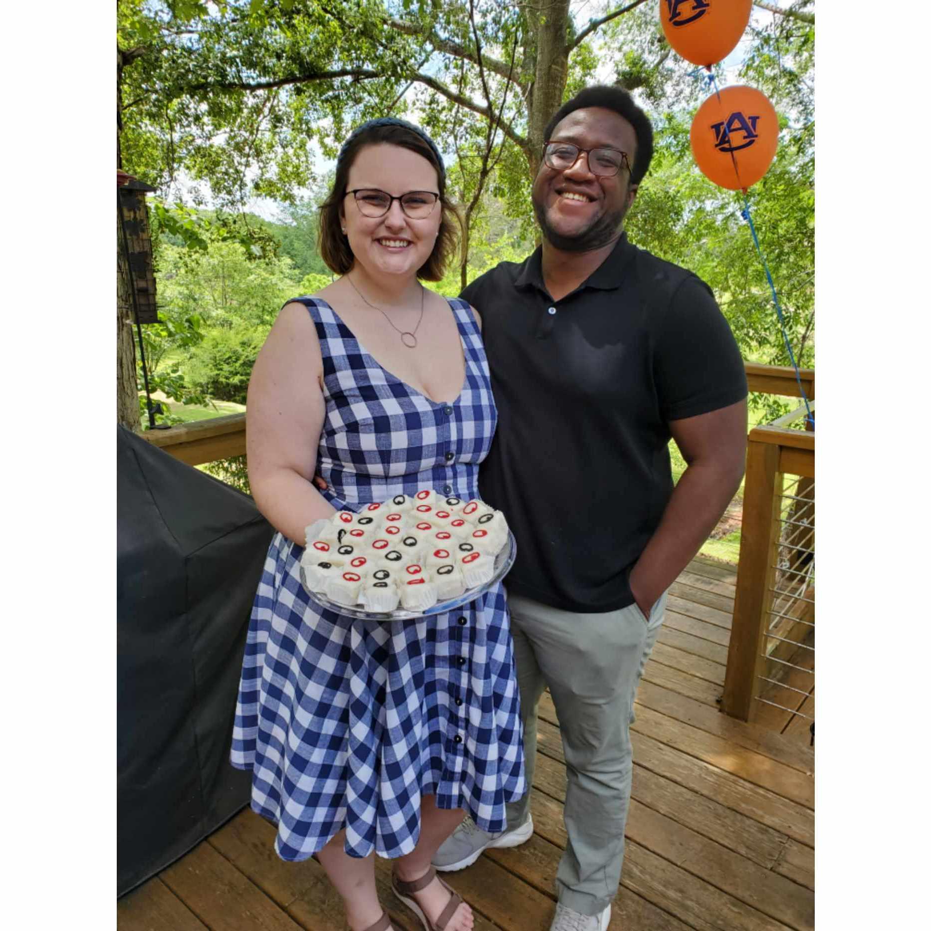 May 2022 - joint graduation party for Emily and her brother, Nick.