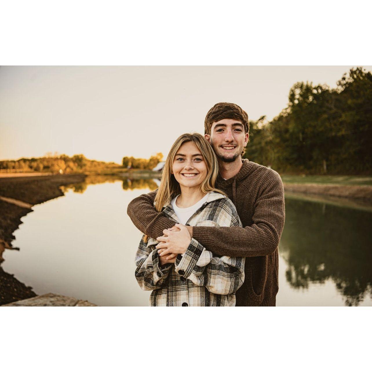 A photo from family pictures taken at his family farm.