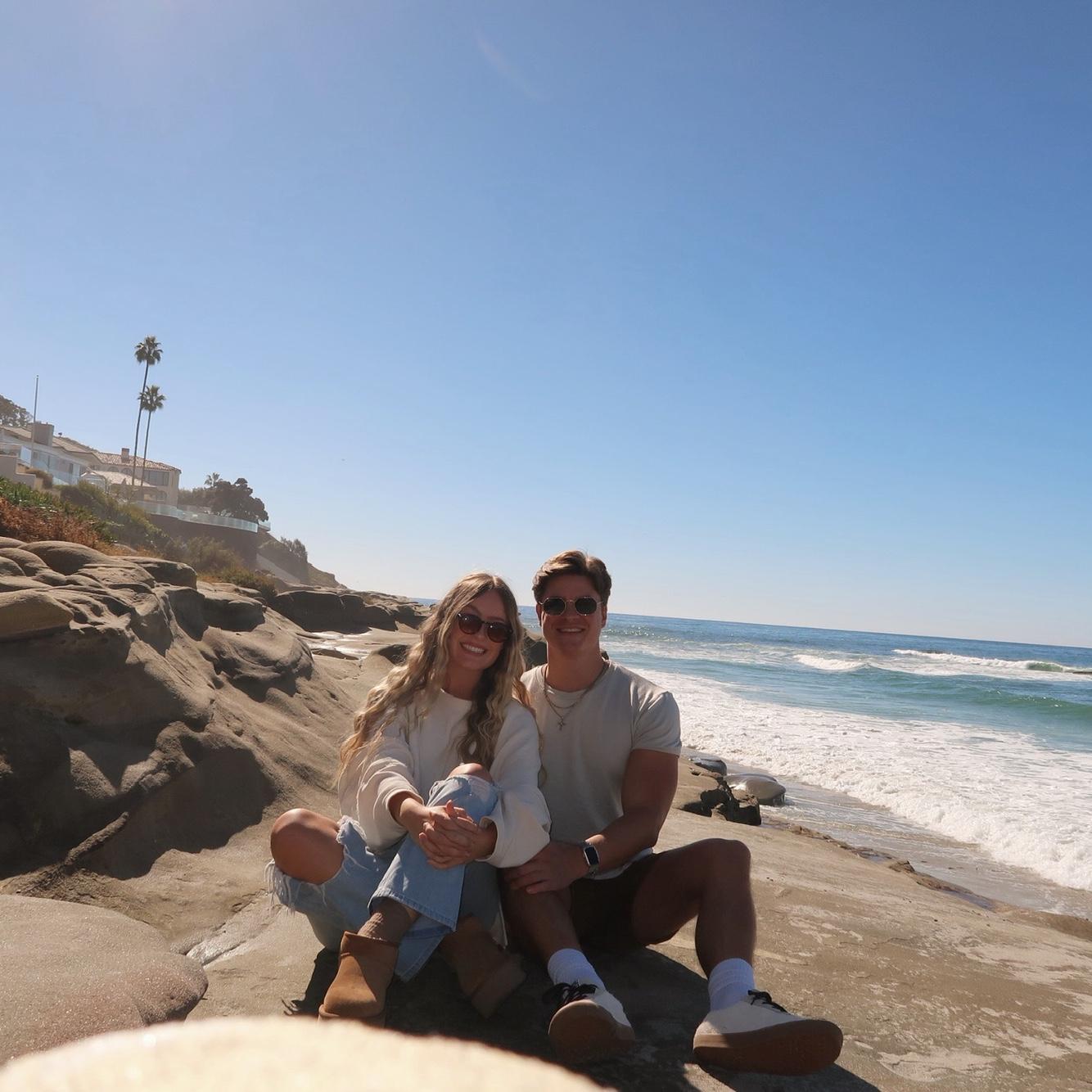 A picture in La Jolla where we are getting married