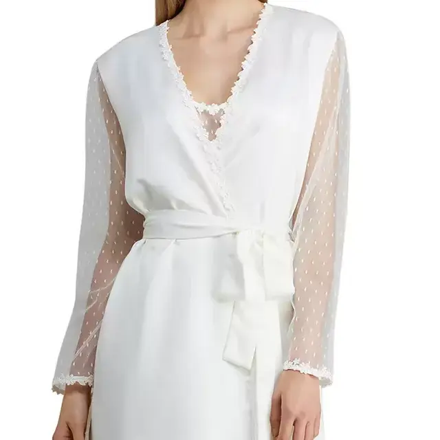 Showstopper Charmeuse Cover-Up Robe XS