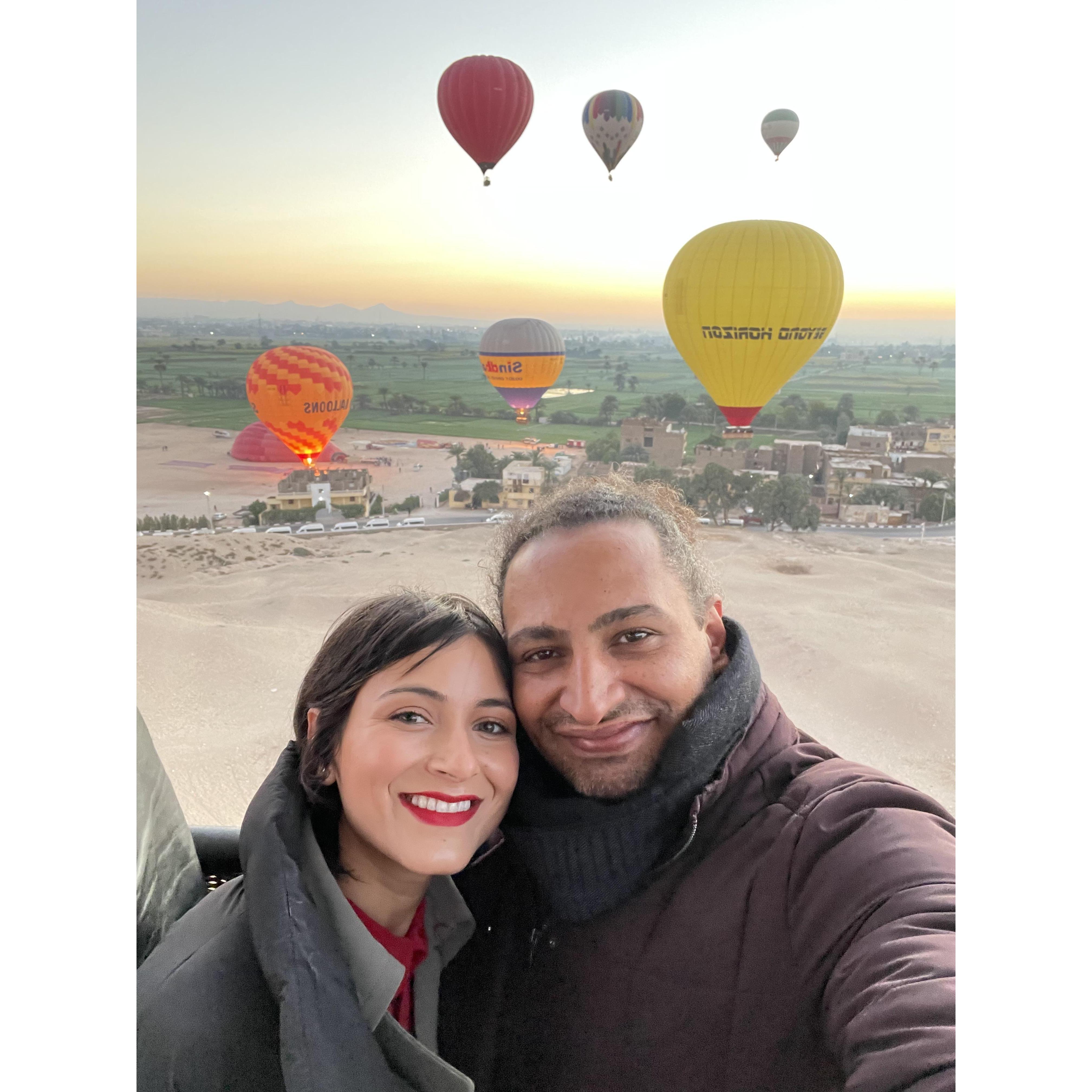 Hot Air Balloon ride in Luxor, Egypt!