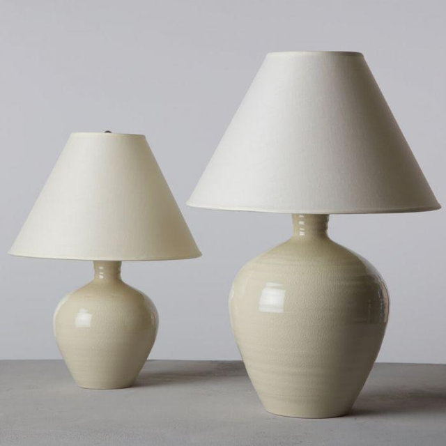 Belmont Crackle Ivory Lamp