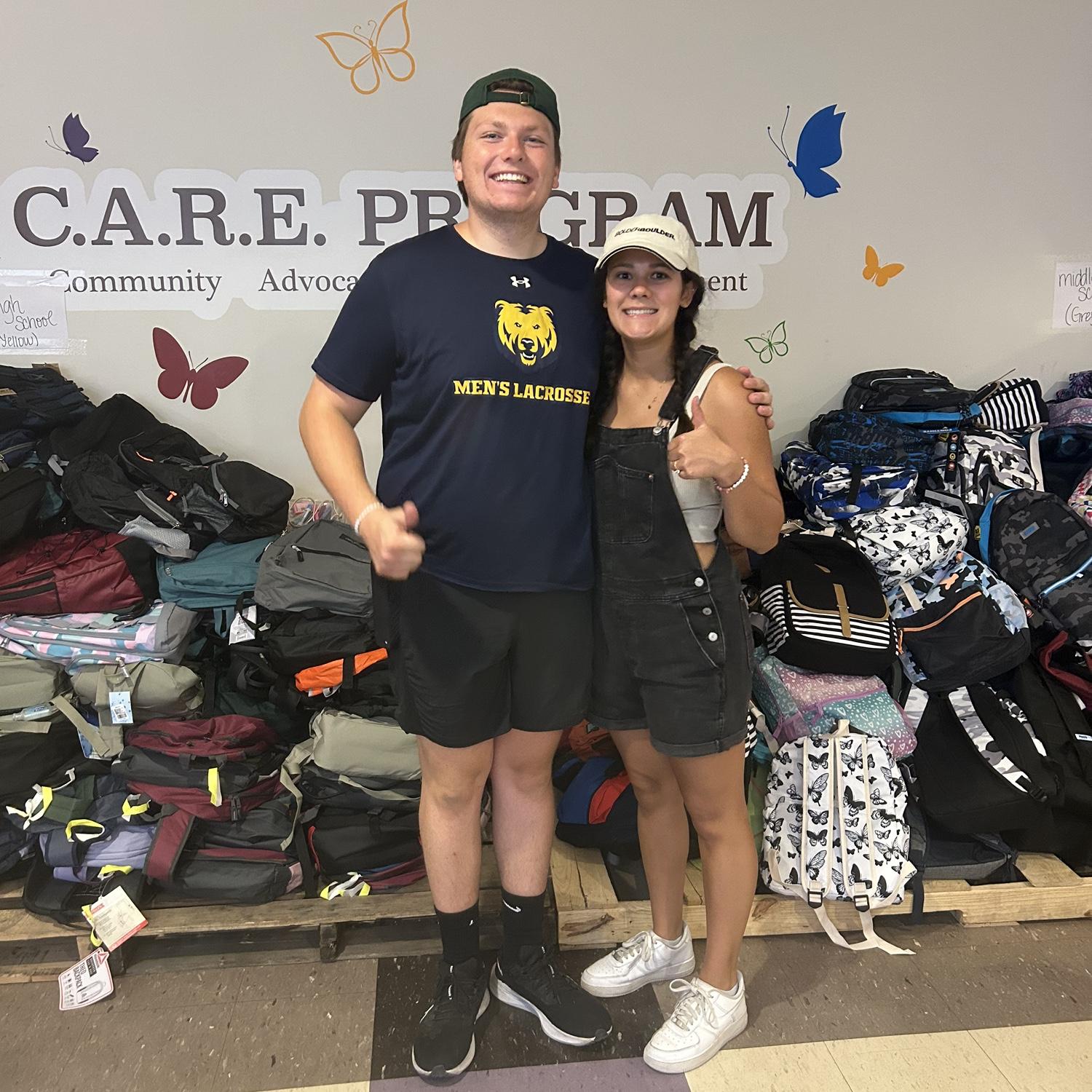 Volunteering to fill backpacks for Denver’s youth