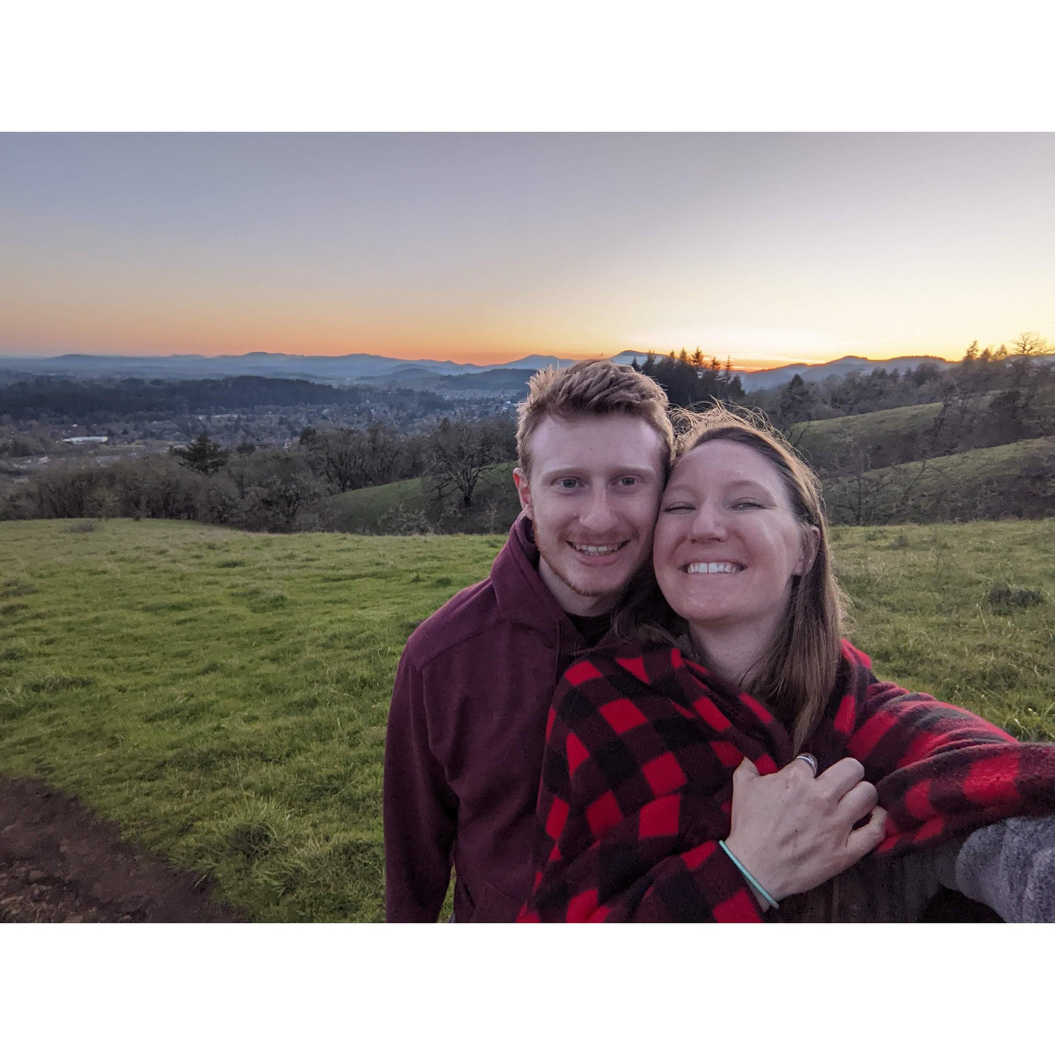Did a 12 mile hike, drove home, and then decided to hike to the top of a hill to watch the sunset... it was gorgeous