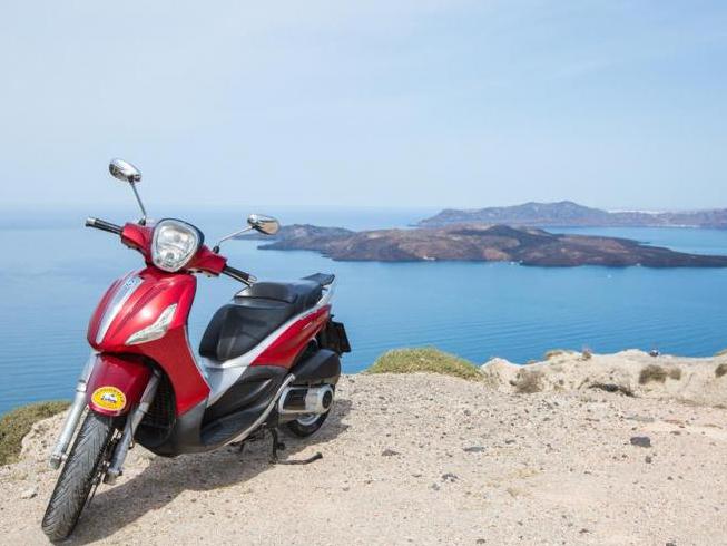 Explore Santorini via Scooter
