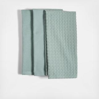 Absorbent Multi-Weave Dish Towel, Set of 3