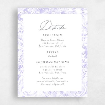Purple Wedding Enclosure - Hallberg