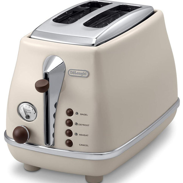 DeLonghi Pop-up toaster 「ICONA Vintage Collection」CTOV2003J-BG (Dolce Beige)【Japan Domestic genuine products】