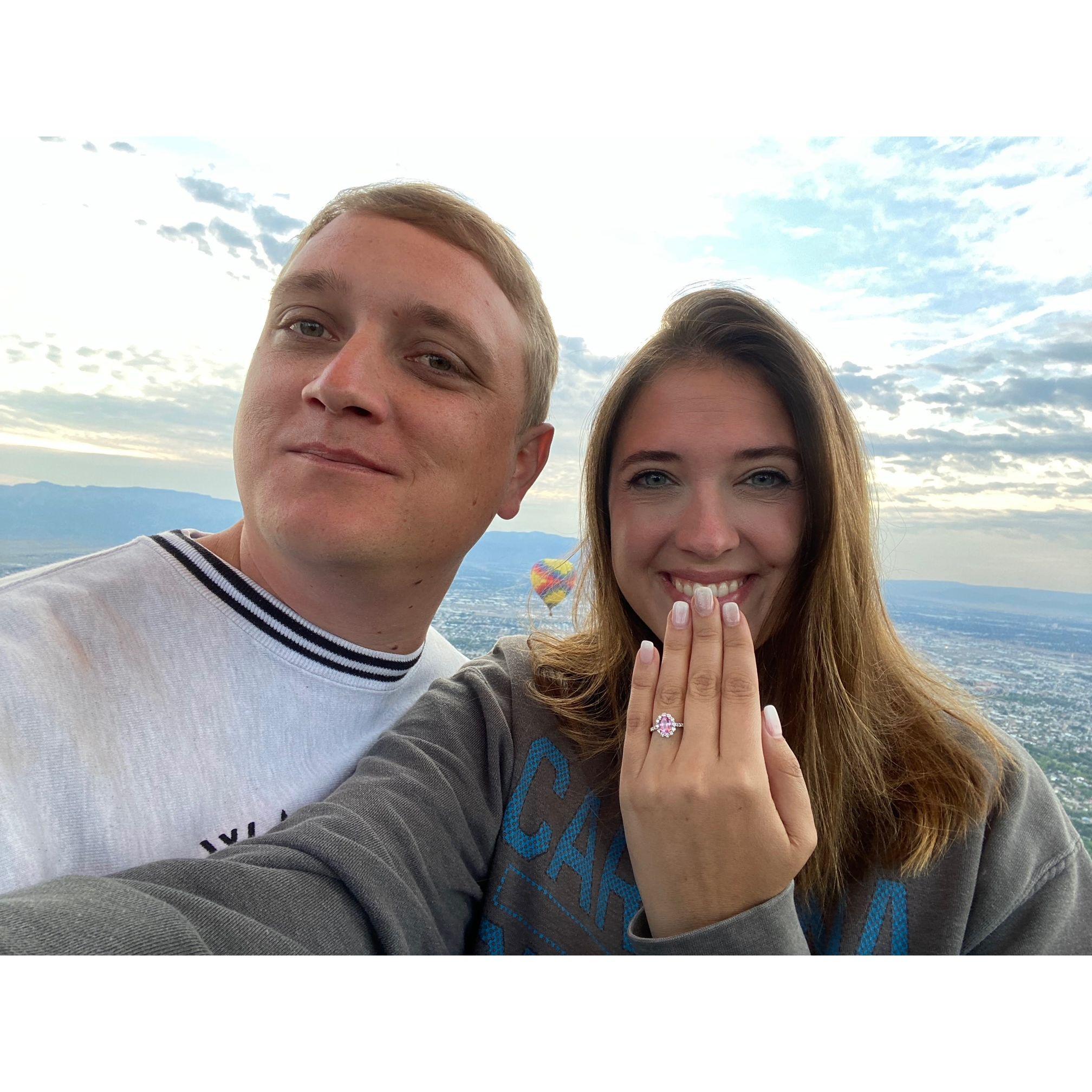 We checked an item off of our bucket list by going up in a hot air balloon over New Mexico.