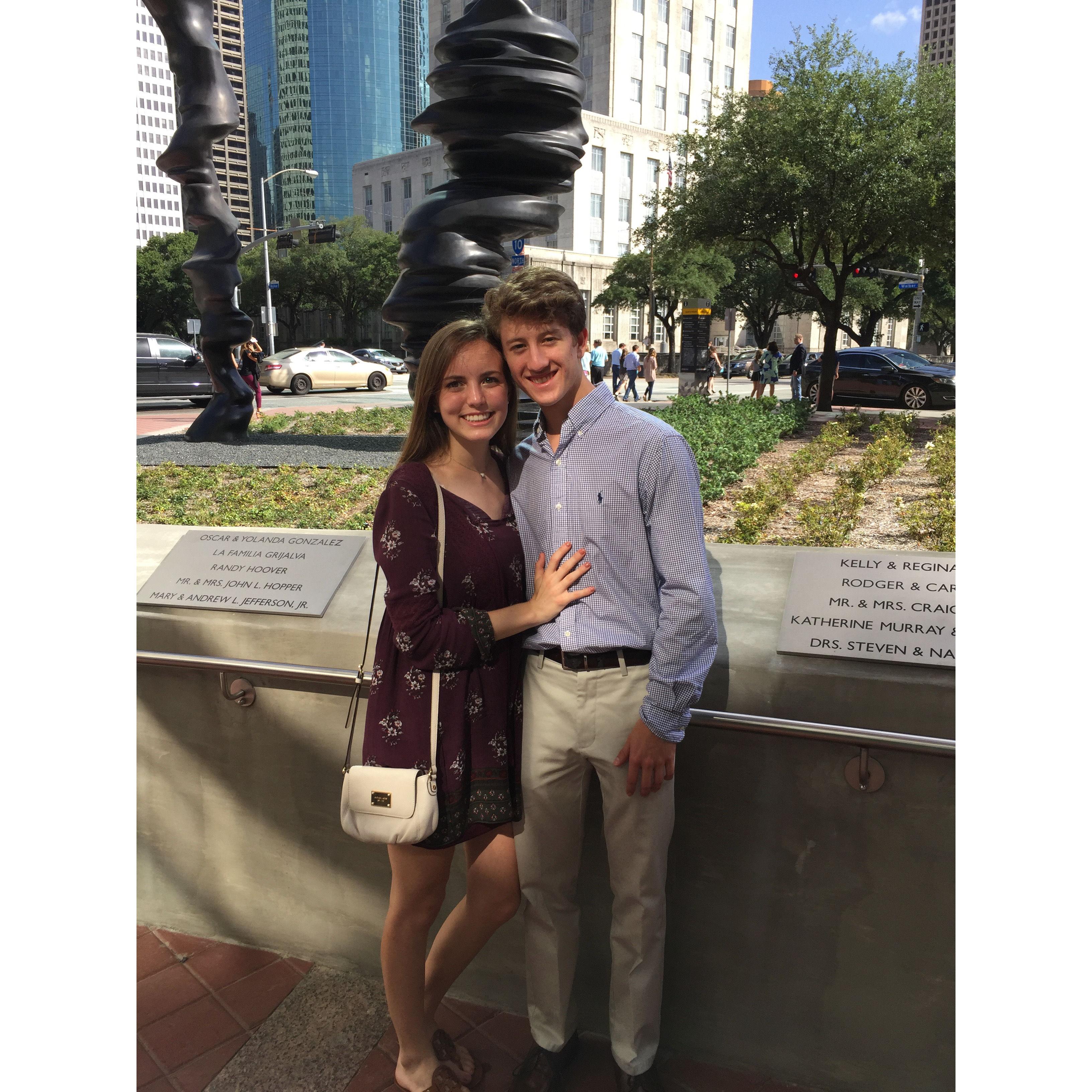 6 Month Anniversary Date to see Wicked, we first said "I love you" after the show - 2016