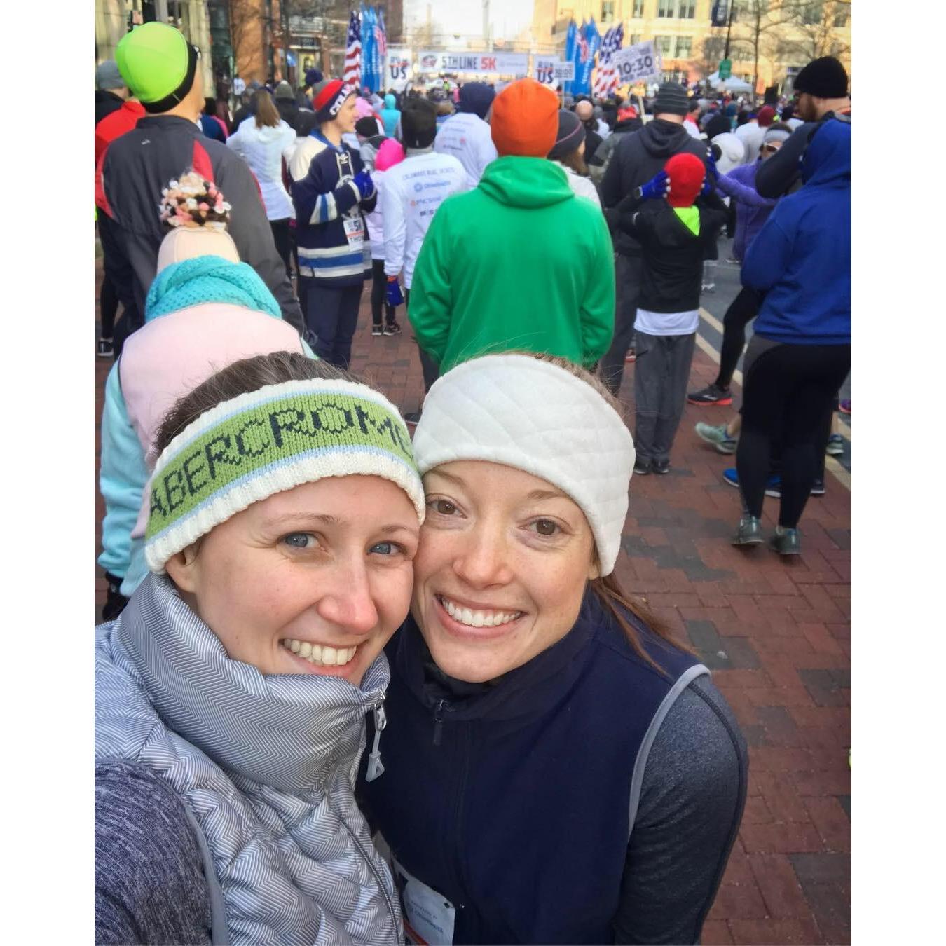 When Amanda gifted Stephanie a surprise 5k for Valentine's Day <3