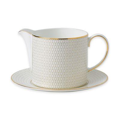 Wedgwood® Arris Gravy Boat with Stand