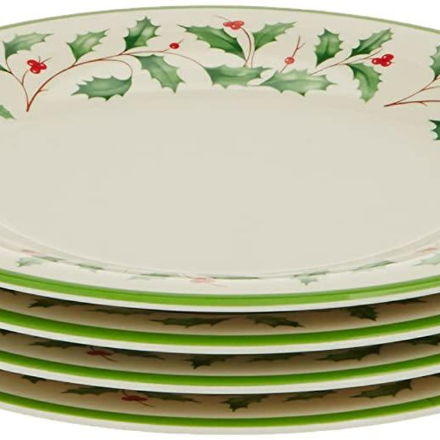 Lenox 863668 Holiday 4-Piece Melamine Accent Plate Set