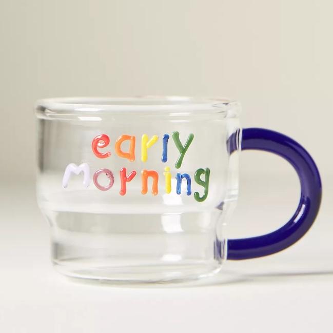 Love Notes Glass Espresso Cup