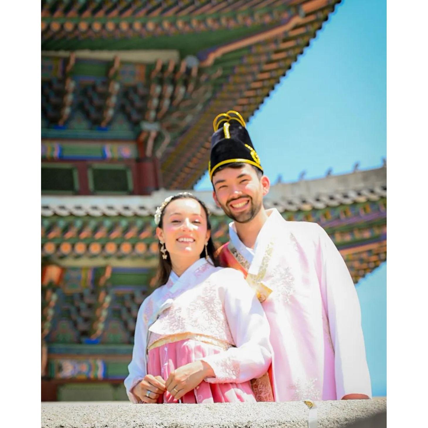 During our trip to Korea, someone asked to take our picture at the Palace and we felt like royalty.