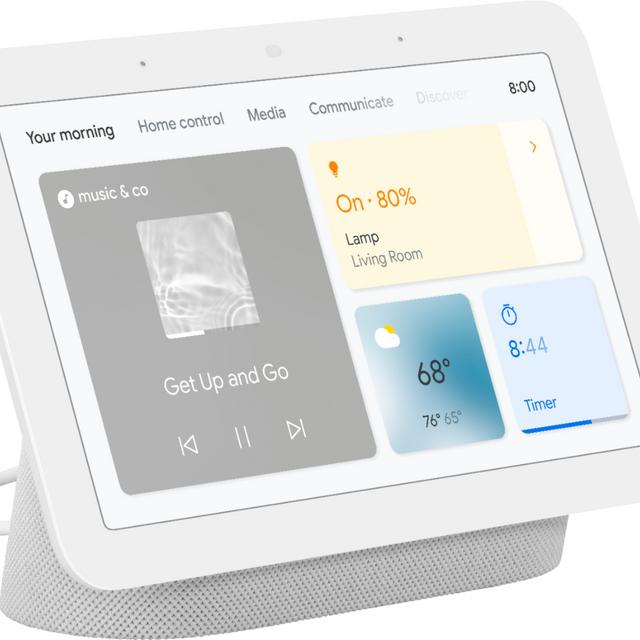 Nest Hub 7” Smart Display with Google Assistant (2nd Gen) - Chalk