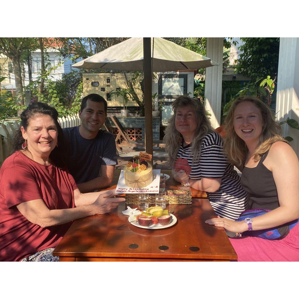 Dining with our mothers on holiday