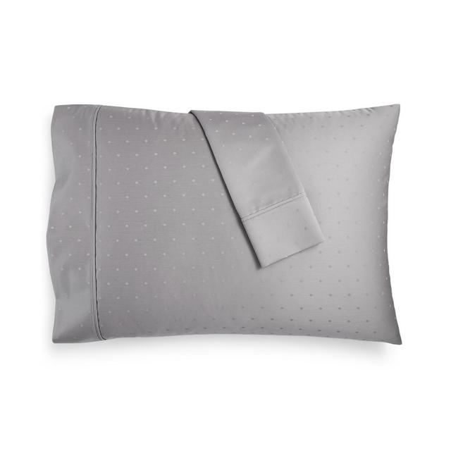 Bergen House Woven Diamond Dot King Pillowcases, 1000-Thread Count 100% Certified Egyptian Cotton