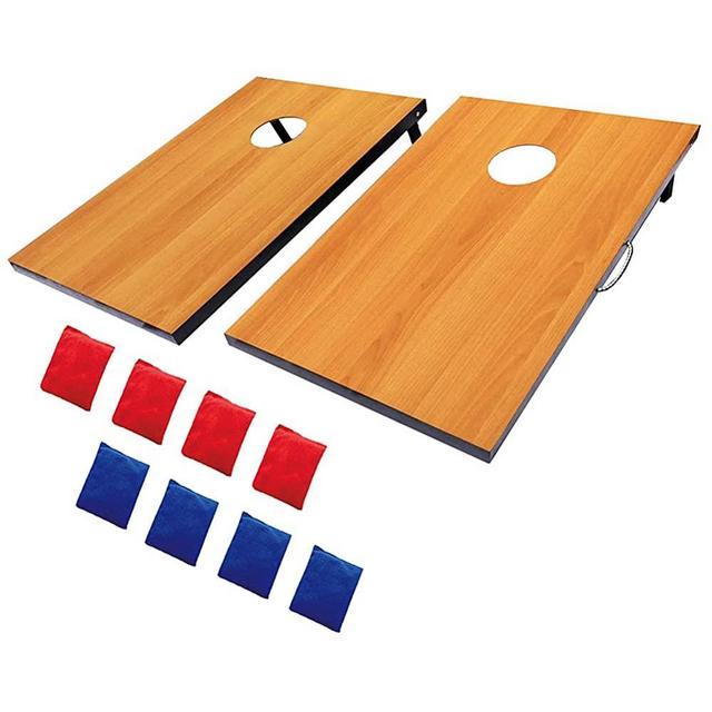 Cometoss Cornhole Outdoor Game,Yard Games-Includes 2 MDF Wood Boards 35.4x23.6 Inch,8 12 Ounce Corn Hole Bean Bag Cornhole Set.