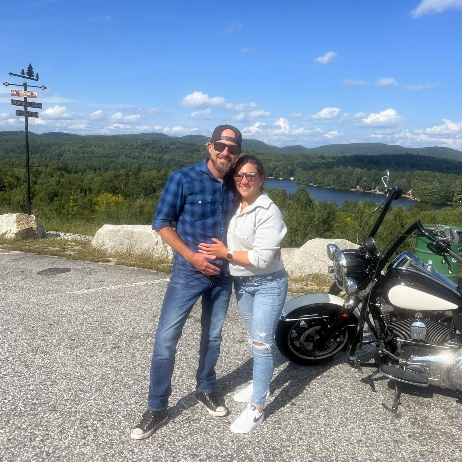 Enjoying the sites of Maine.